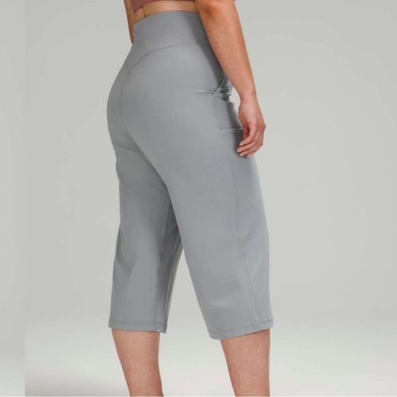 Lululemon Align High Leg Hight Rise Crop 23’ Rhino Grey Size 8